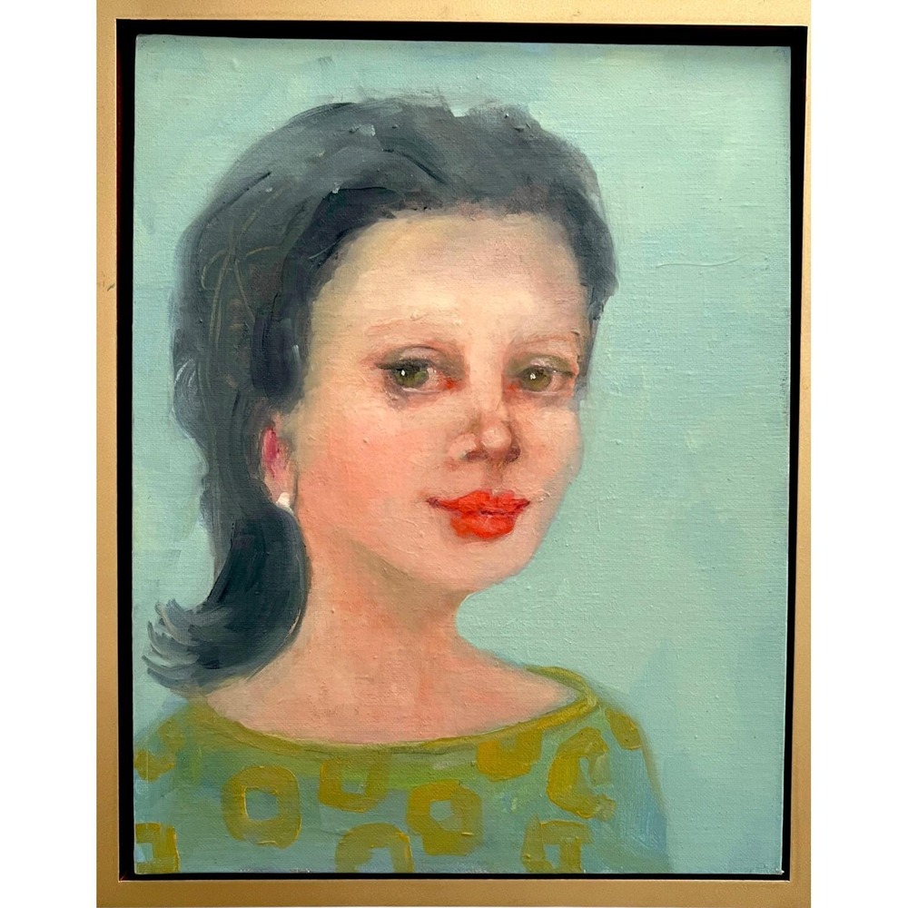 In Her Own Time Original Oil Portrait Painting Framed Art Jody Scott Olson